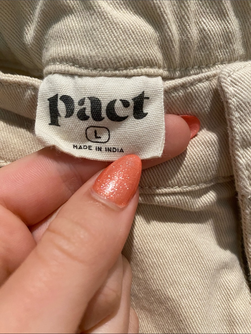 Pact Cream Wide-Leg Cotton Pants - Picture 2 of 4